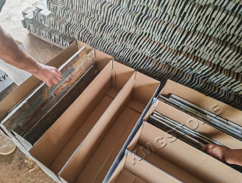 Đá Phiến Xám Đỏ Tự Nhiên Ốp Tường Thiết Kế Truyền Thống, Khối và Gạch Đá Vôi Đánh Bóng Dành cho Ứng Dụng Ngoại Thất Khách Sạn Biệt Thự