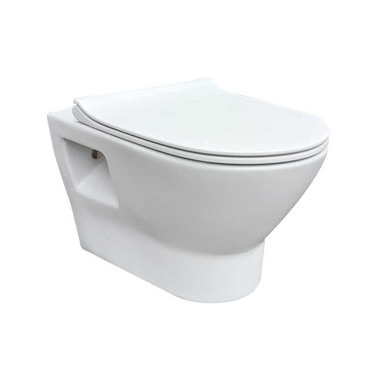 Bồn cầu treo tường bằng sứ không viền Medyag Sanitary Ware
