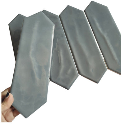 Gạch thẻ xám bóng lượn mũi tên KT 75x300mm VP75304J