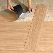 Sàn nhựa PVC Vinyl tự dính chất lượng cao, dễ bóc và dán, kiểu dáng vân gỗ
