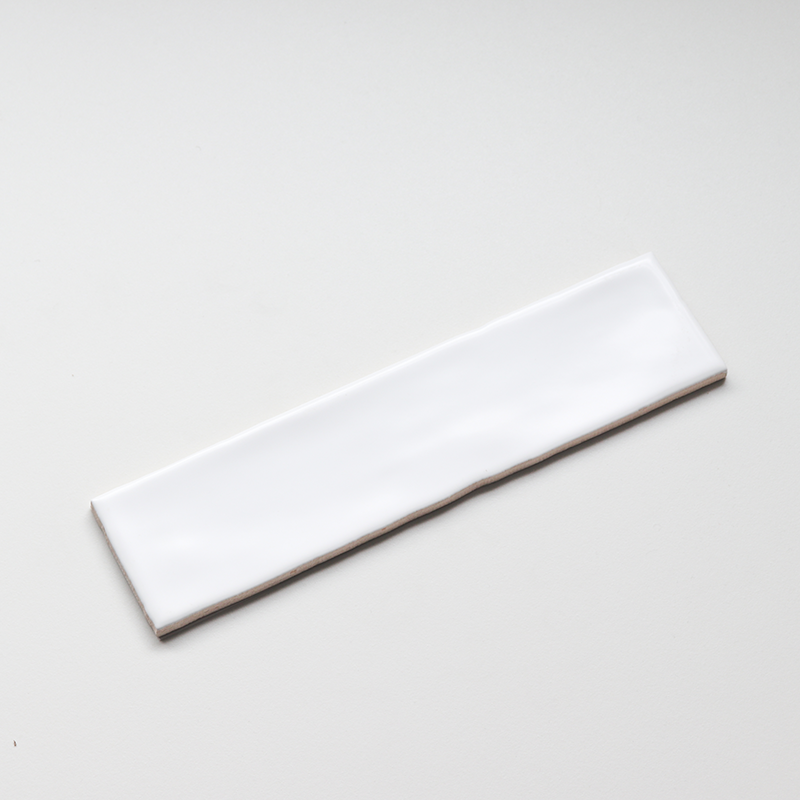 Gạch ốp tường gốm sứ màu trắng cạnh lượn sóng 75x300mm dành cho Trang trí nhà cửa & Thiết kế nội thất