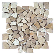 Gạch mosaic đá cuội trắng chất lượng cao thiết kế hiện đại cho tường nội thất biệt thự giá rẻ