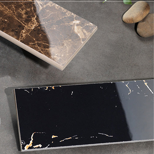 Gạch ốp chân tường sứ tráng men bóng in phun 3D bóng thiết kế vân đá cẩm thạch sảnh dùng để trang trí