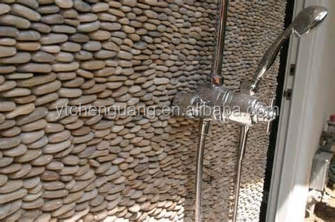 Gạch lát mosaic đá cuội lưới màu trộn Trung Quốc
