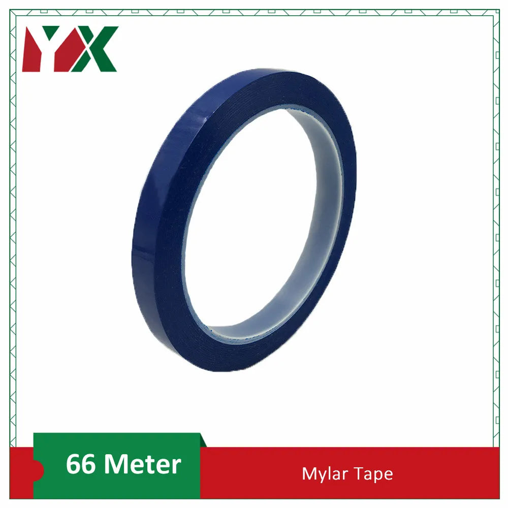 Băng Mylar Nhiệt Độ Cao Đa Màu Dài 66M 0.055mm 2mm 3mm 5mm