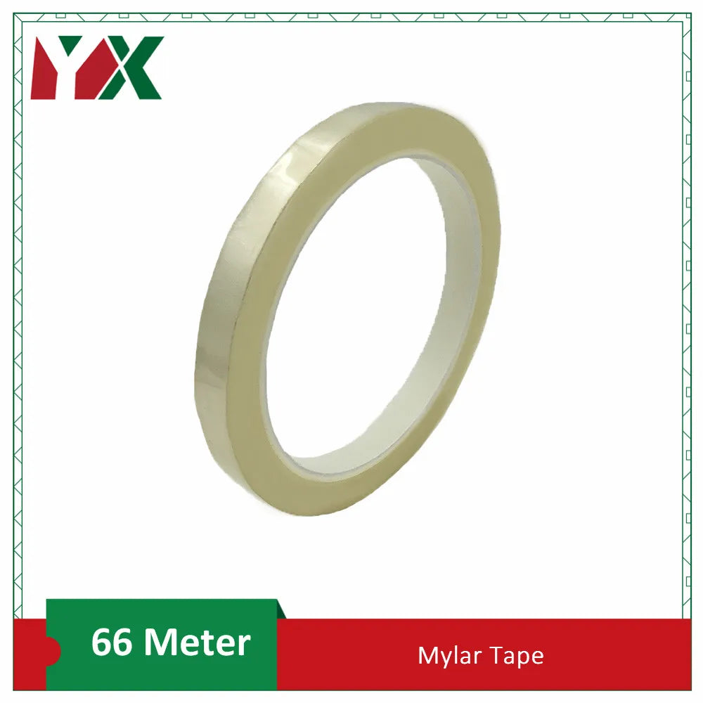 Băng Mylar Nhiệt Độ Cao Đa Màu Dài 66M 0.055mm 2mm 3mm 5mm