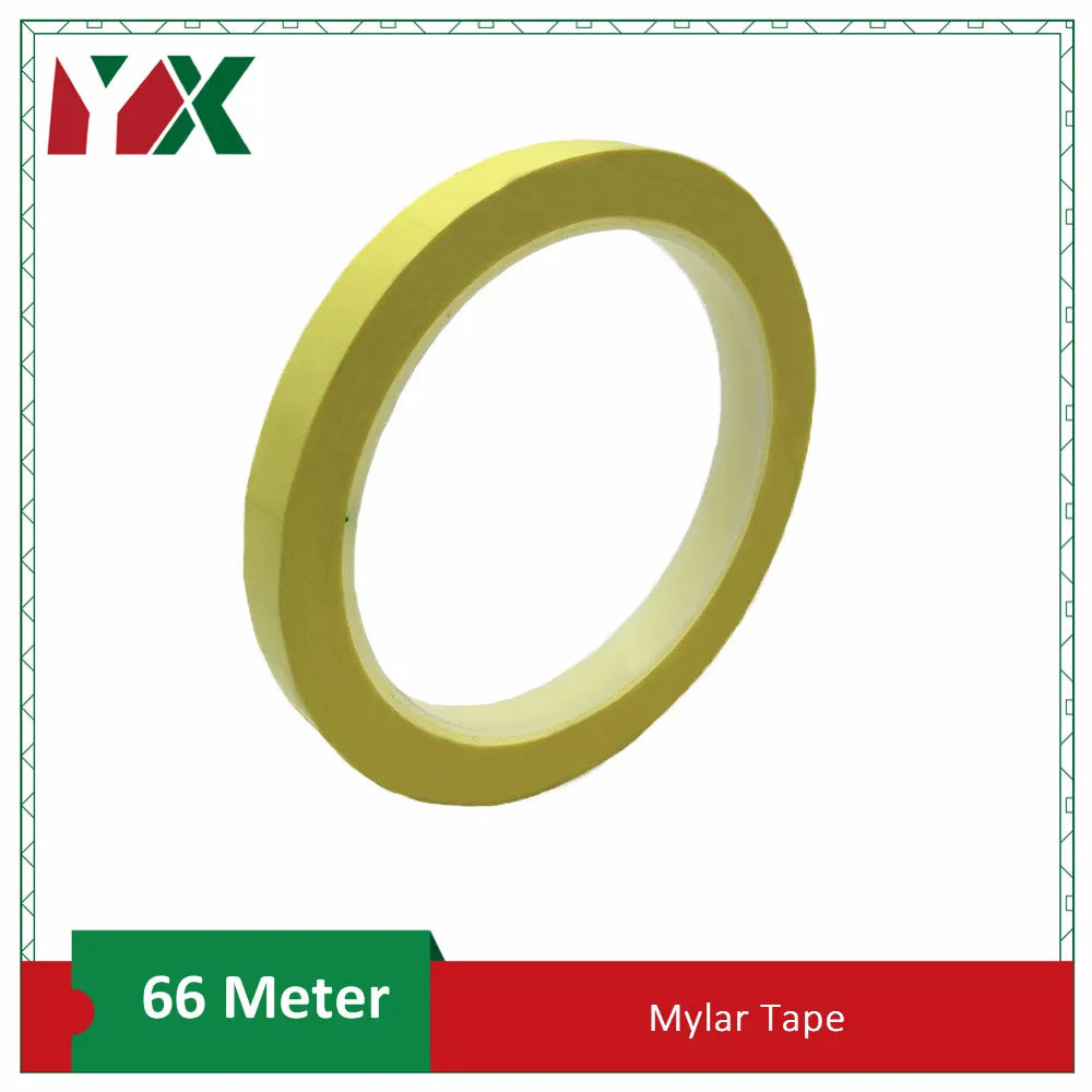 Băng Mylar Nhiệt Độ Cao Đa Màu Dài 66M 0.055mm 2mm 3mm 5mm