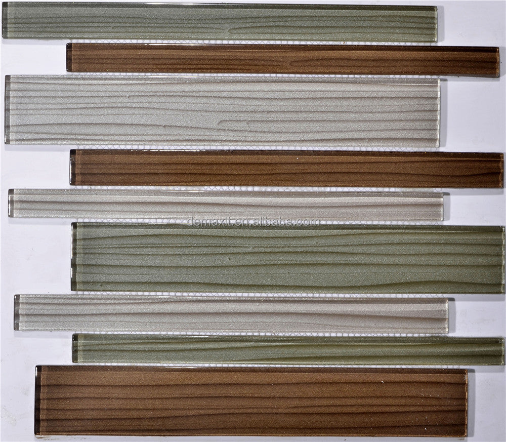 Gạch mosaic kính vát tường phòng tắm chất lượng cao tùy chỉnh