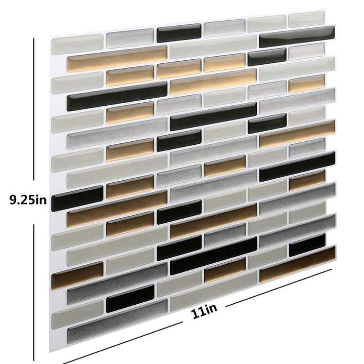 Tự làm tấm ốp tường bằng nhựa vinyl 3D, miếng dán tường khảm, keo dán  – Daisan Store