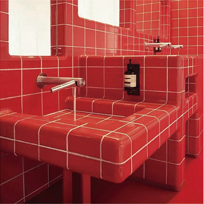 Nẹp viền gạch ốp tường gốm sứ góc phòng tắm