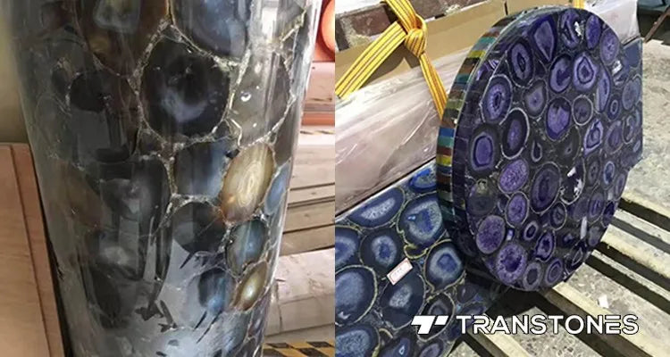 Gạch Đá Mã Não Xanh Tự Nhiên Cao Cấp Thủ Công