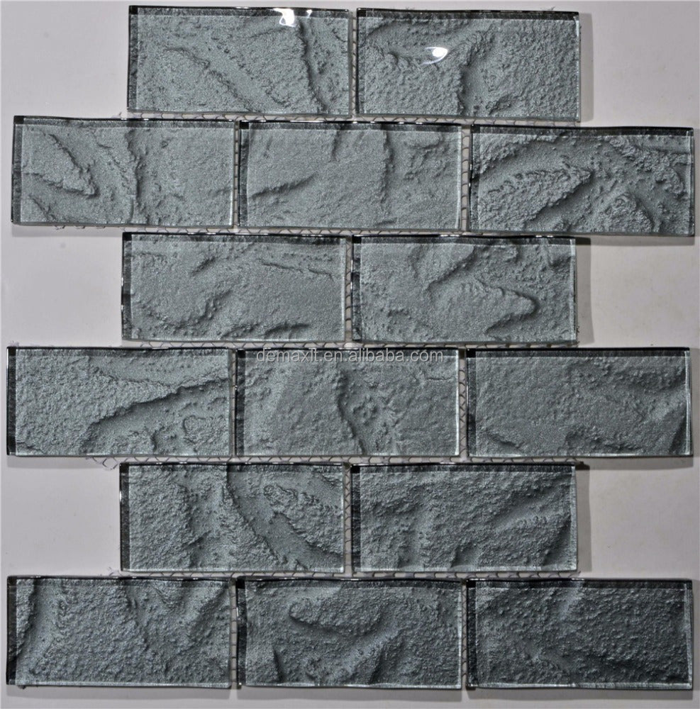 Gạch mosaic kính vát tường phòng tắm chất lượng cao tùy chỉnh