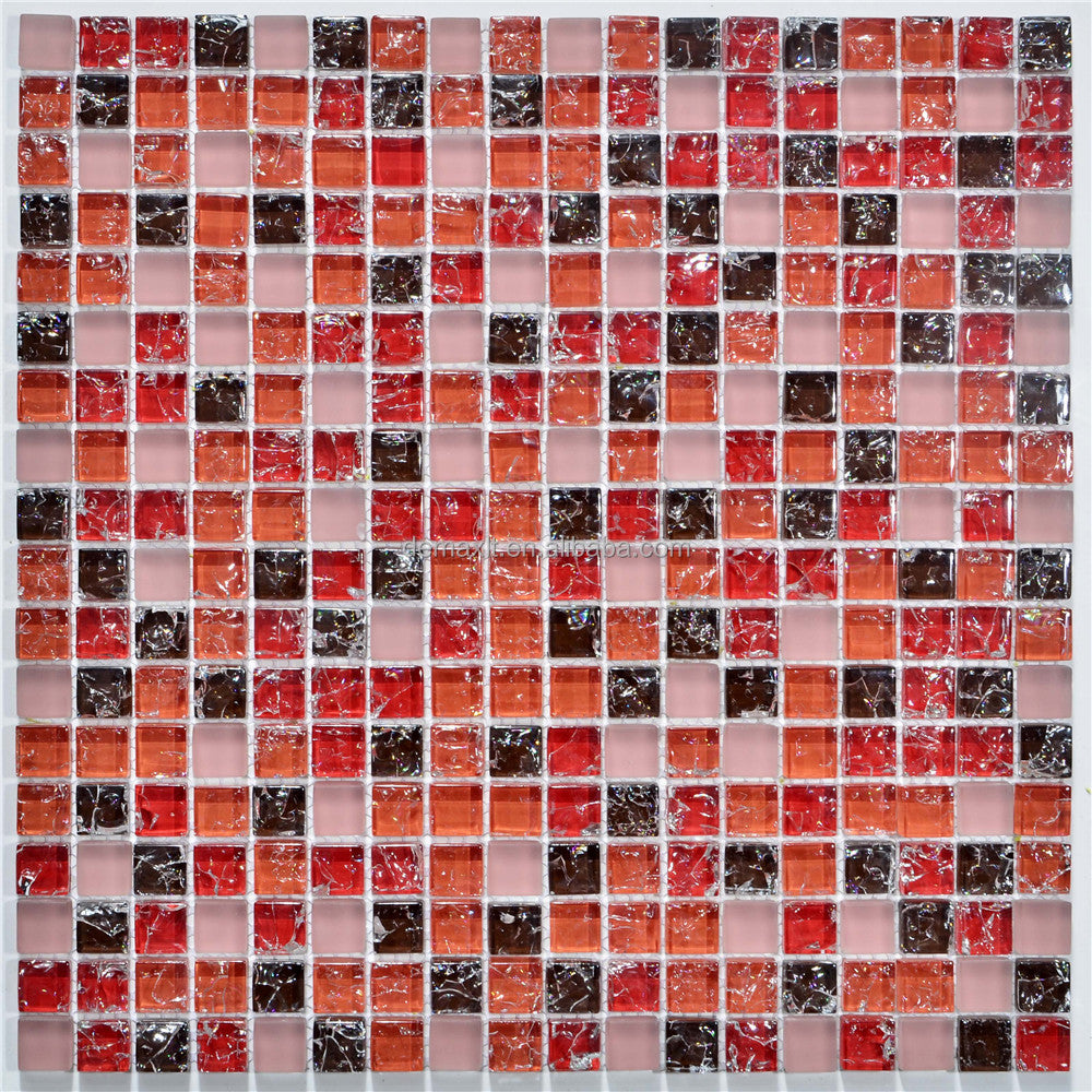 Gạch mosaic kính vát tường phòng tắm chất lượng cao tùy chỉnh