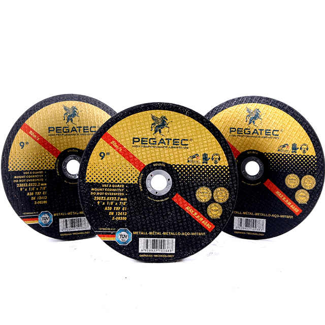 9'' 230x3x22.2mm CHINA ABRASIVES DSIC PEGATEC Cutting Disc for Metal
