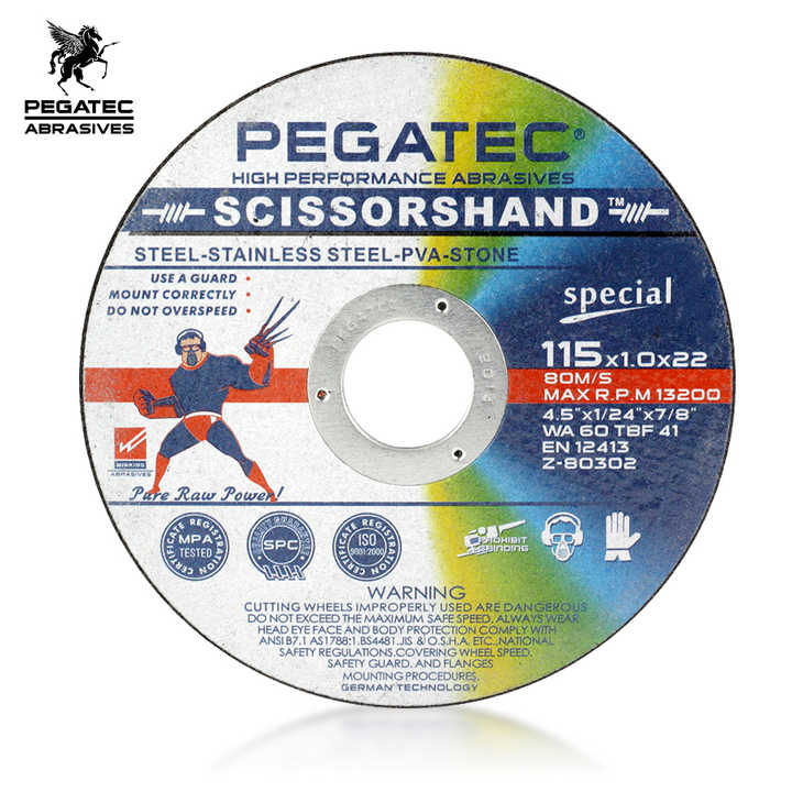 Đĩa cắt siêu mỏng All in One 4.5&quot; 115x1.0x22mm dành cho đĩa cắt kim loại bằng thép không gỉ gang