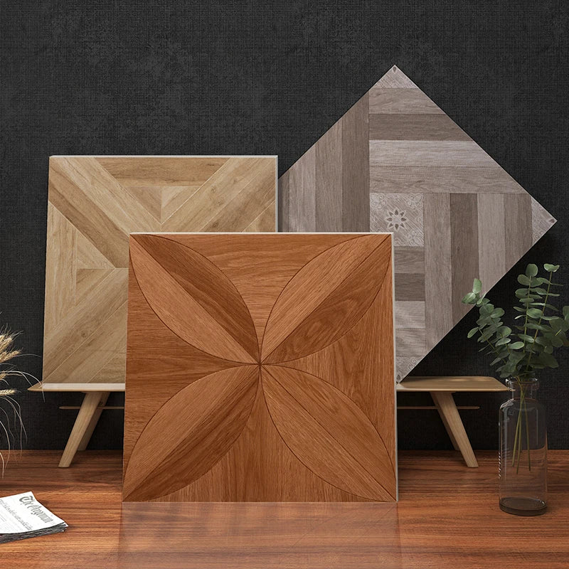 Gạch Lát Sàn Gỗ Sồi Bộ Sưu Tập Erzi Gỗ Dán Keo FX-5K01 500x500mm Mờ Gạch Lát Sàn Gỗ Gốm Sứ Porcelain