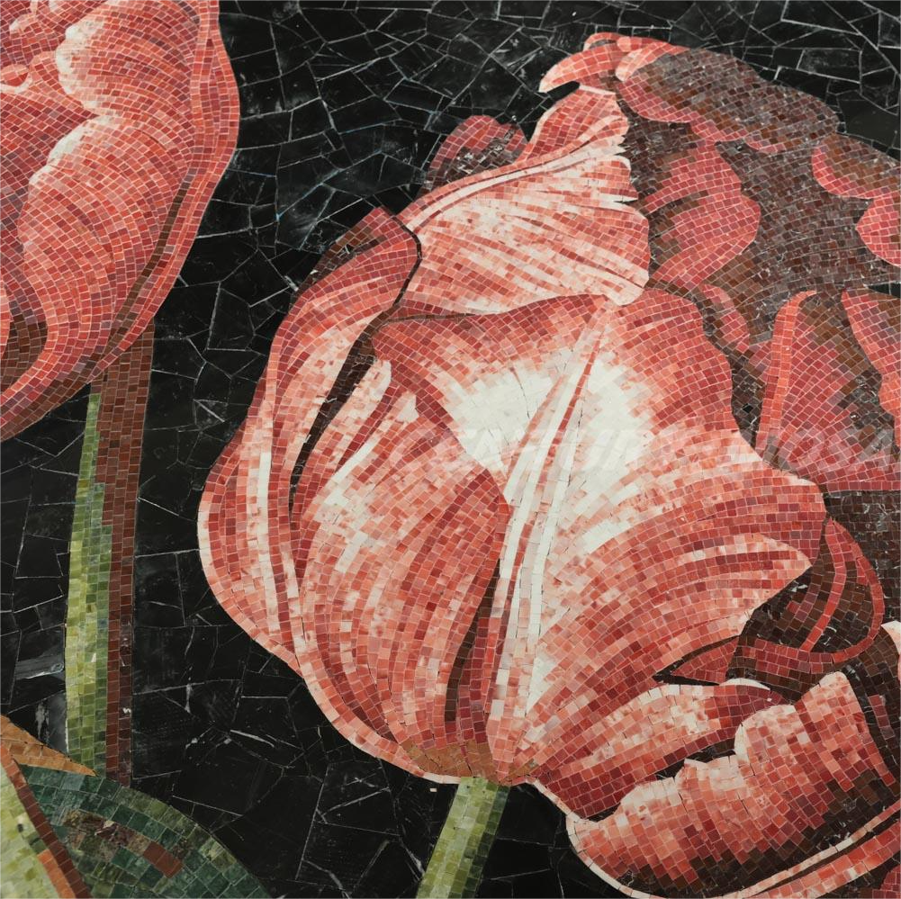 Tranh Khảm Đá Tự Nhiên Thủ Công Centurymosaic Hoa Văn Đẹp