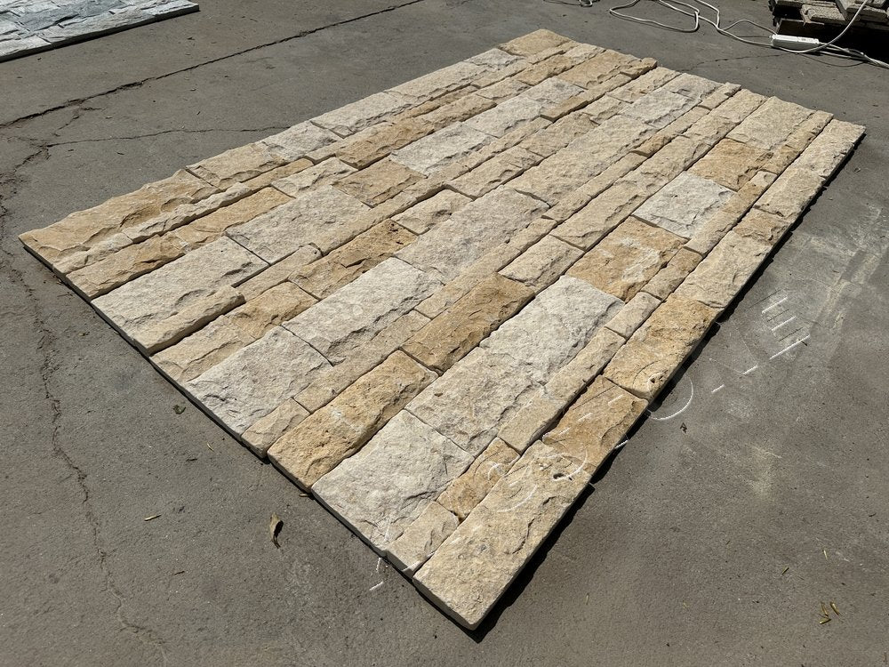 Hàng Mới Về KMGSTONE Thiết Kế Hiện Đại Tấm Đá Phiến Đá Nấm Tự Nhiên Đá Vôi Vàng Gạch Bền Kháng Axit Kháng Kiềm