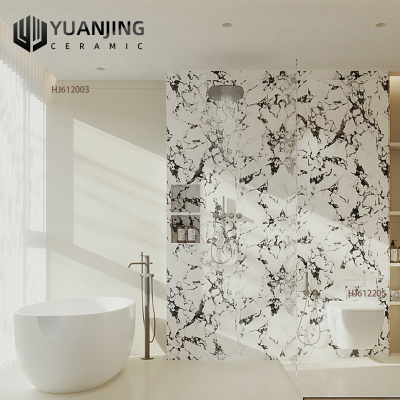 Gạch vân đá cẩm thạch bóng mềm như nhung 600x1200 Gạch ốp tường phòng khách ban công nhà bếp phòng tắm Gạch đá cao cấp