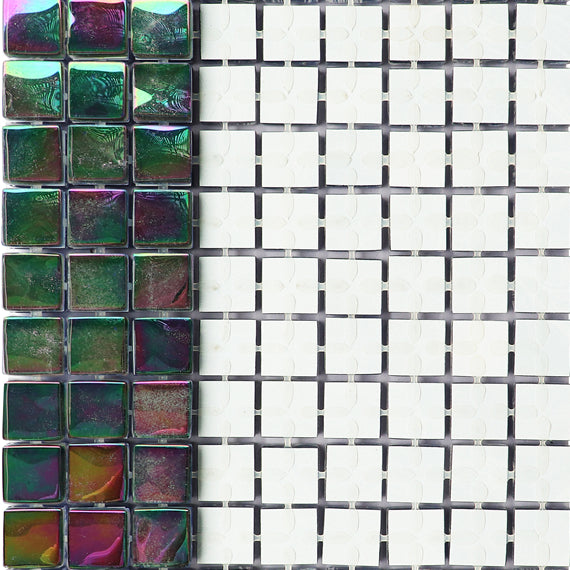 Gạch Mosaic Hồ Bơi Óng Ánh Sang Trọng Gắn Điểm