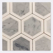 Gạch mosaic đánh bóng màu xám đá cẩm thạch dùng cho sàn nhà, tường nội thất