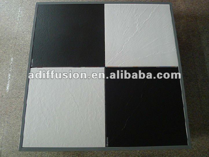 Gạch lát nền Porcelain đồng chất Nano siêu đen giá rẻ 600x600mm Sản xuất tại Trung Quốc