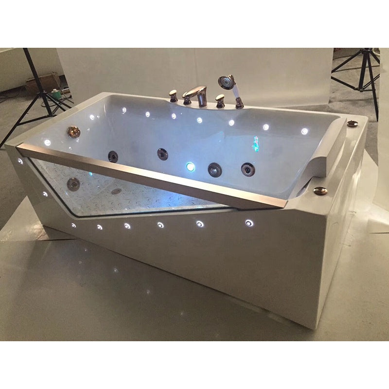 Bồn Tắm Một Người Sang Trọng Đặt Độc Lập Giá Rẻ Nước Nóng Sục Khí Thủy Lực Massage