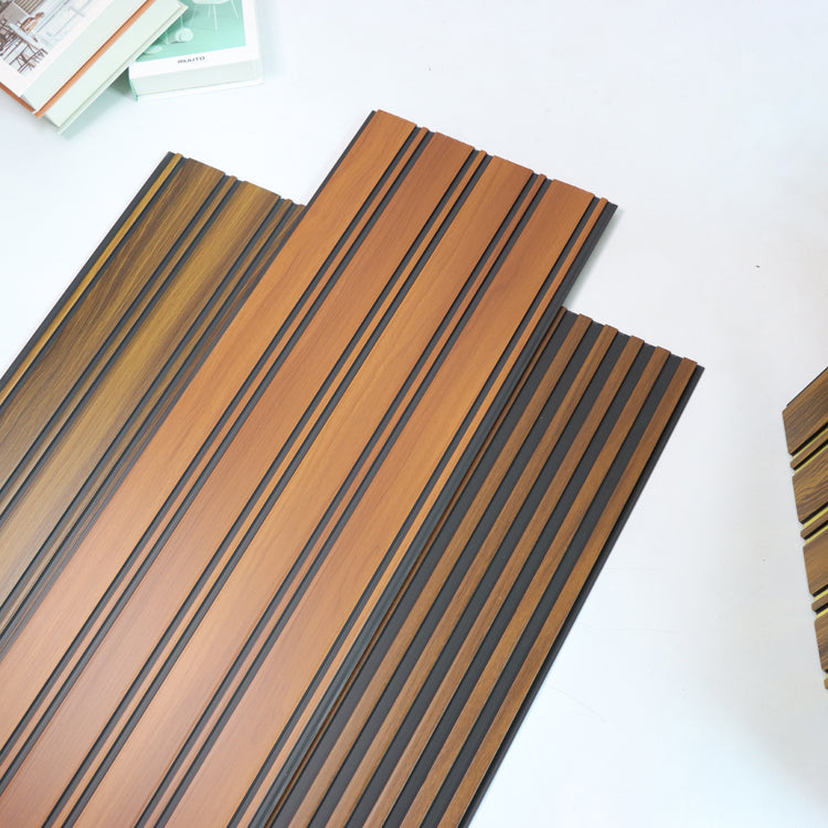 Tấm ốp trần/tường PVC chống thấm lưng đen 8mm dùng cho trang trí nội thất