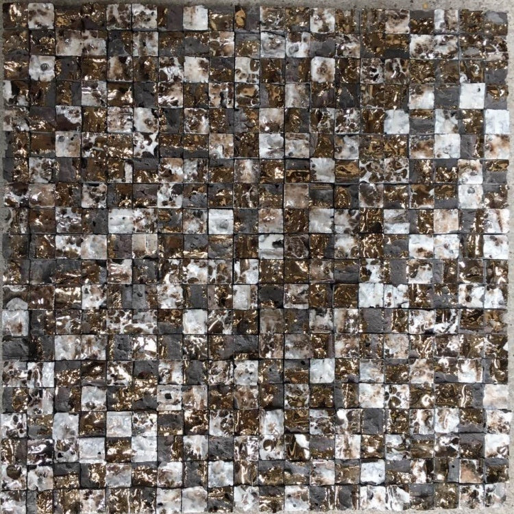 Gạch Mosaic Đá Dung Nham Tự Nhiên Hình Vuông Nhỏ Trang Trí Tường Và Sàn