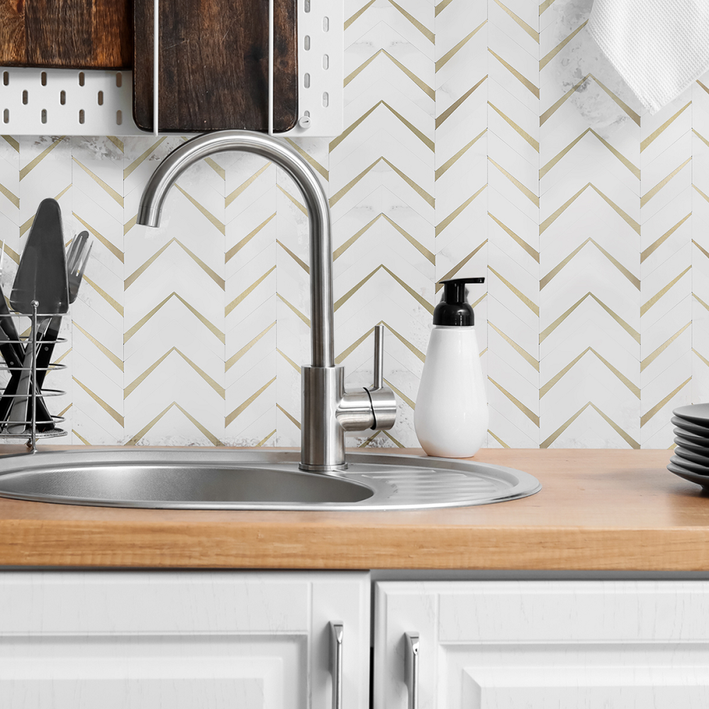 Ốp dán tường gỗ màu đen & xám đậm kiểu mOSAIC