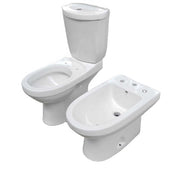 Giá kinh tế Bồn cầu hai khối xả trọng lực bằng gốm có bệ ngồi kèm vòi xịt vệ sinh 3 AGUJEROS