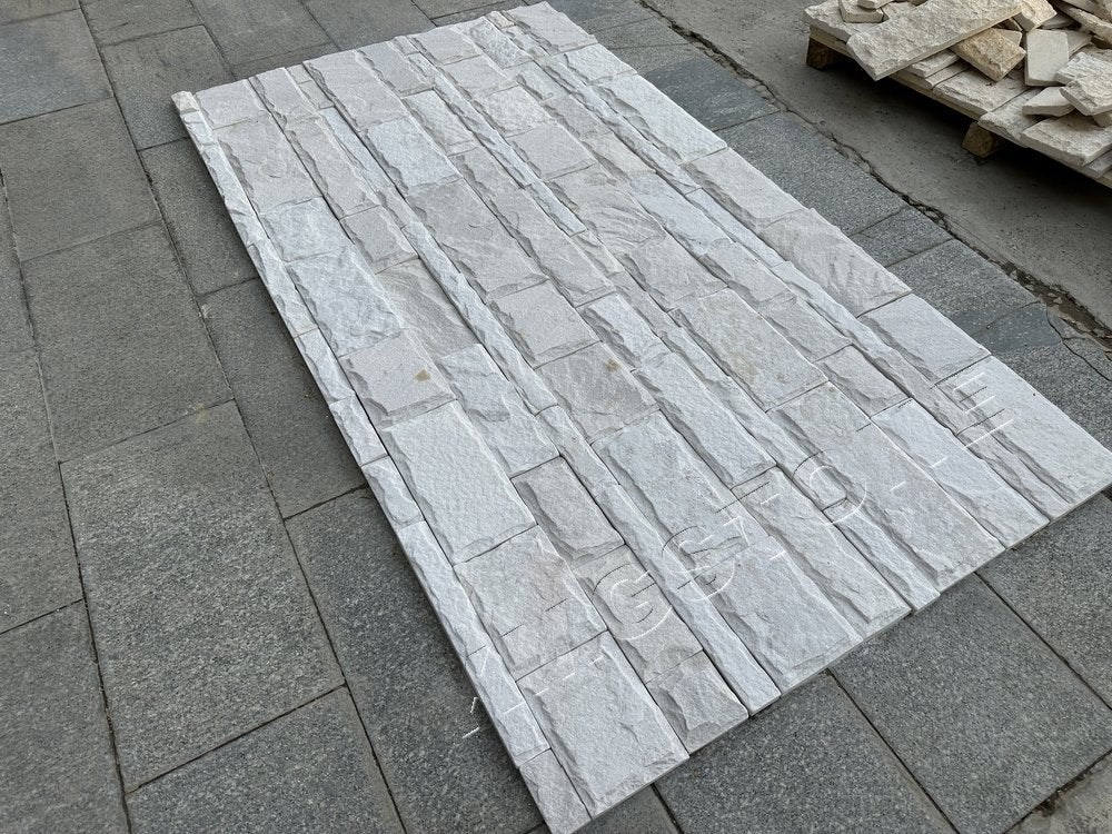 Tấm Đá Sa Thạch Nấm Trắng