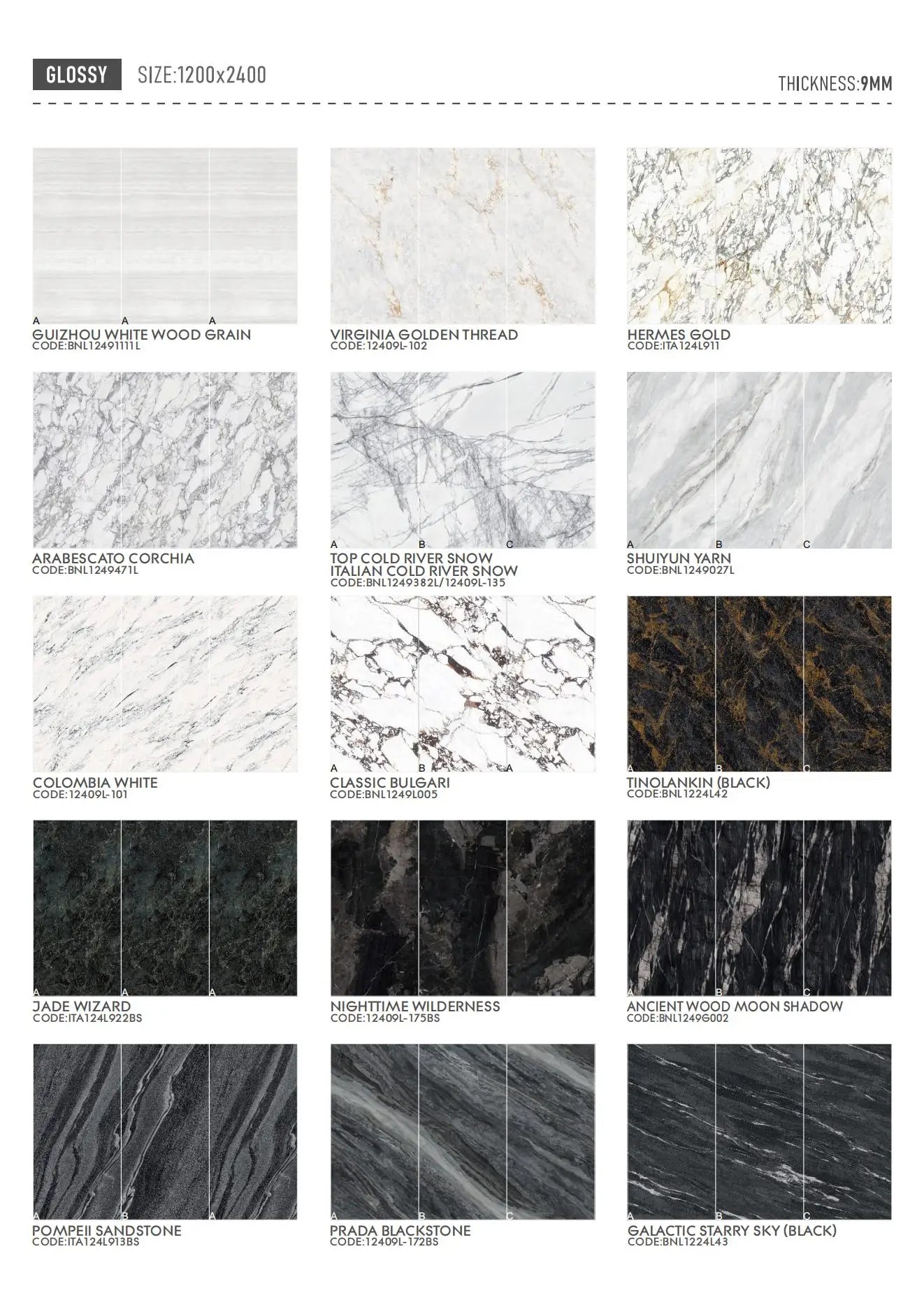 Gạch Đá Hiện Đại Sintered 1200x2400mm Tuỳ Chỉnh