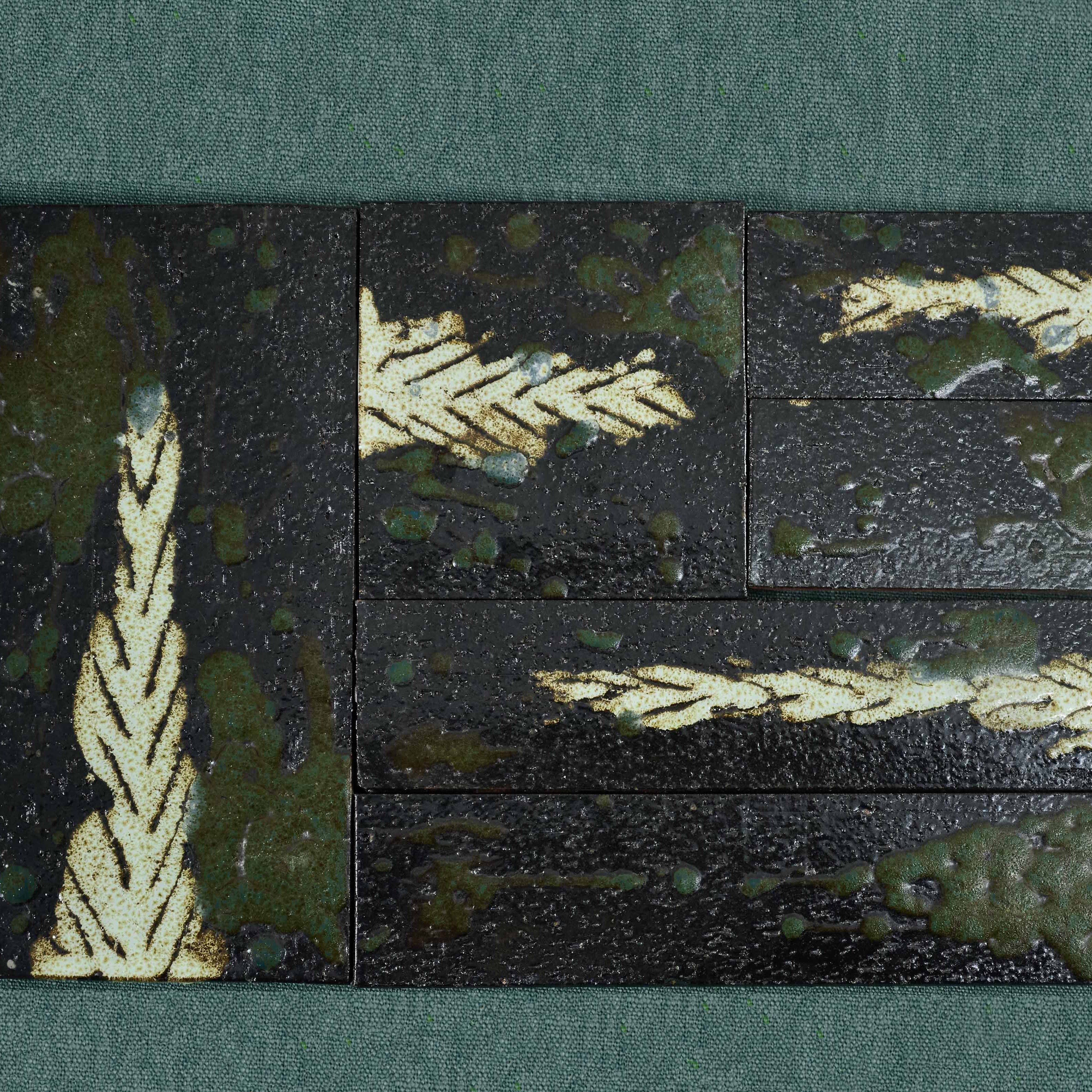 Tranh Gạch Ốp Nội Thất Thủ Công Sang Trọng Nghệ Thuật Trang Trí Thực Vật Đỏ Vàng Tường Nền Bếp Và Phòng Tắm, Trang Trí Khách Sạn