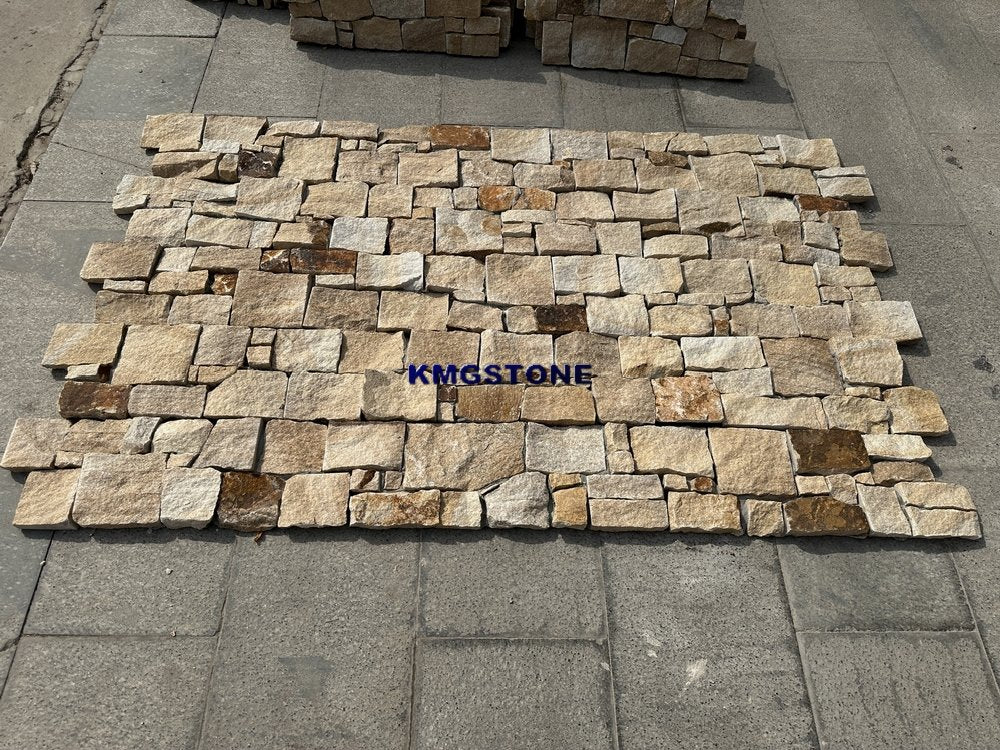 Tấm ốp đá veneer tự nhiên hiện đại màu Nâu hạt dẻ