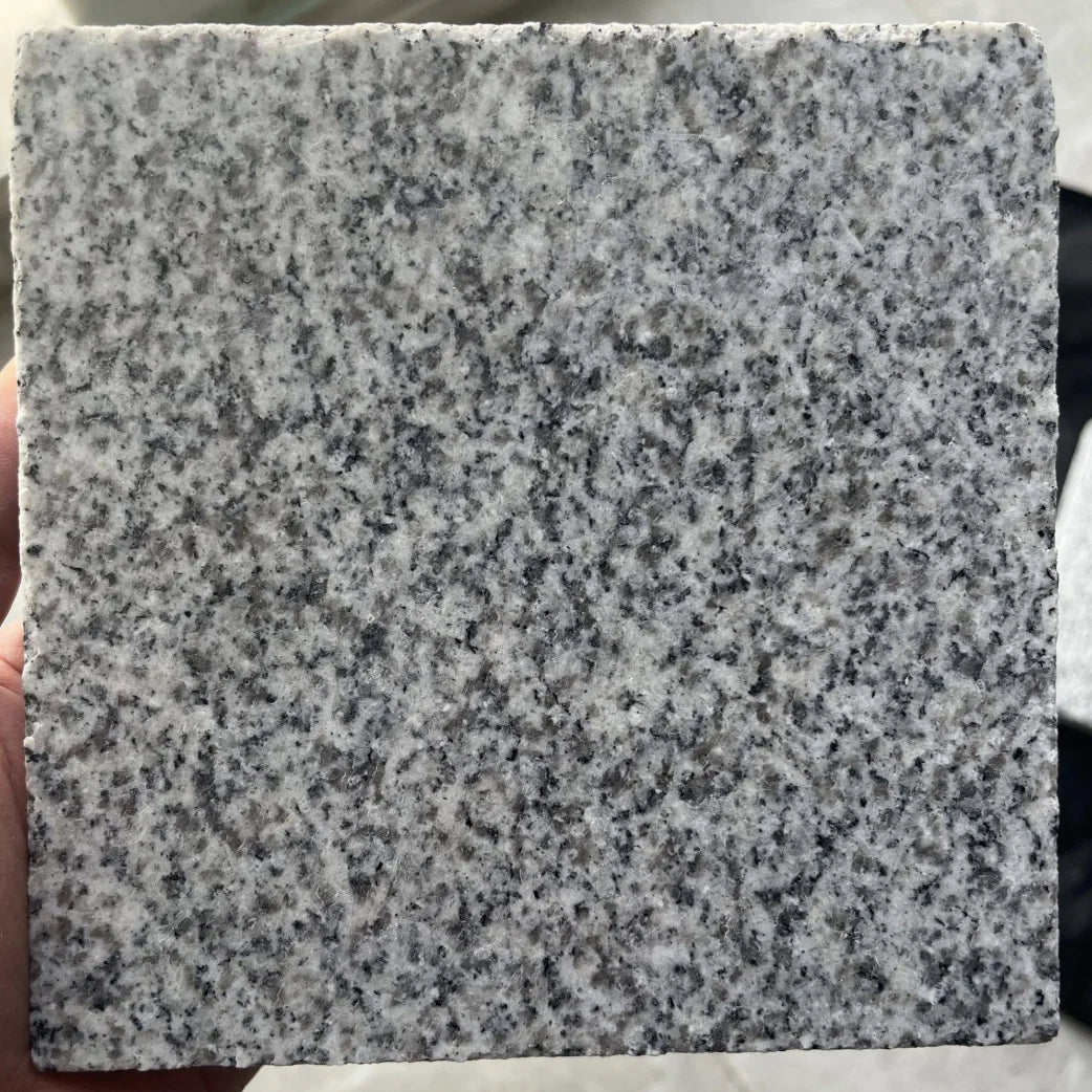 Gạch lát đường chống trượt đá granite xám đen