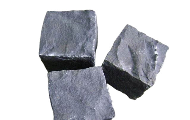 Đá lát đường bazan đen nguyên khối hình khối lập phương