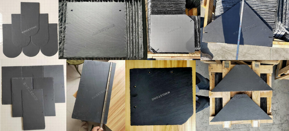 Trang trí mái ngoại thất sang trọng Ngói đá phiến tự nhiên chất lượng cao KMGSTONE Phong cách Hiện đại Truyền thống Nông trại Bề mặt xẻ Chống axit