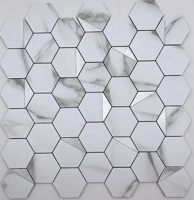 Gạch Dán Bếp Mosaic Lục Giác - Sỉ Từ Nhà Máy