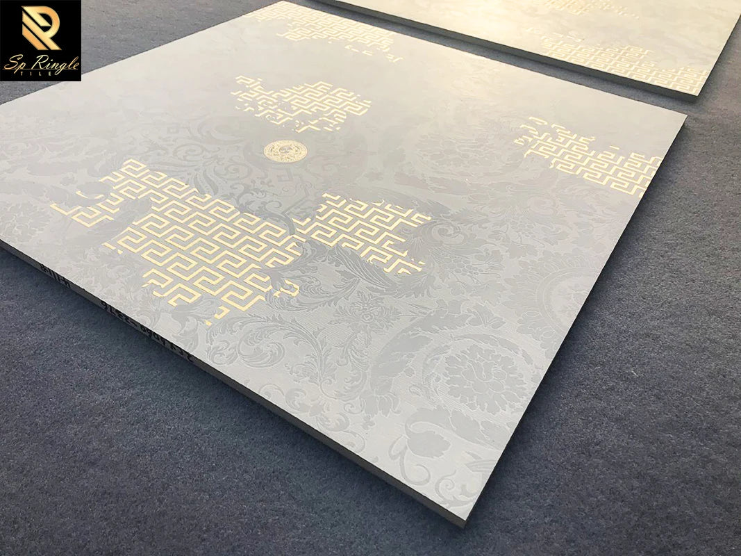 Gạch Viền Vàng Springletile Vân Gỗ Sứ Cao Cấp