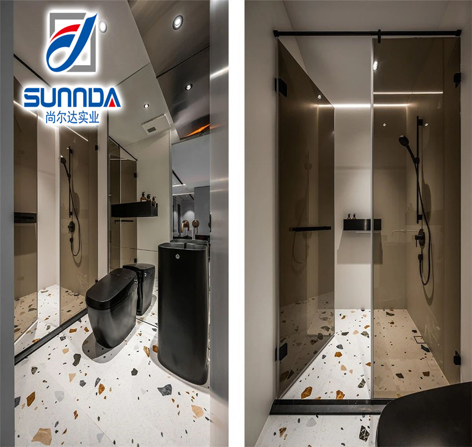 Gạch Lát Sàn Ceramic Tráng Men Thô Mộc Màu Xám Đậm 600x600 mm cho Nhà Tắm và Nhà Bếp