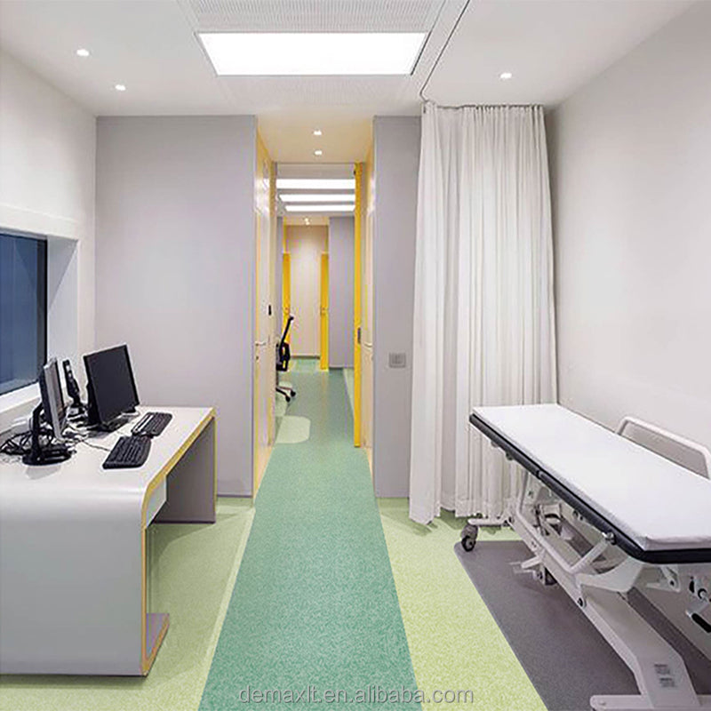 Sàn Vinyl PVC bệnh viện dạng cuộn 2-3MM chống tĩnh điện chống thấm nước xuất xưởng