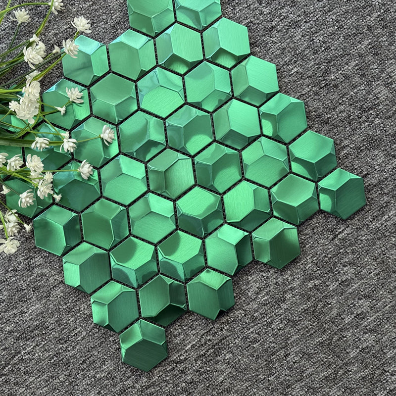 Vật liệu trang trí ốp tường phía sau bằng mosaic kim loại nội thất phong cách hiện đại, có khả năng cung cấp giải pháp thiết kế đồ họa