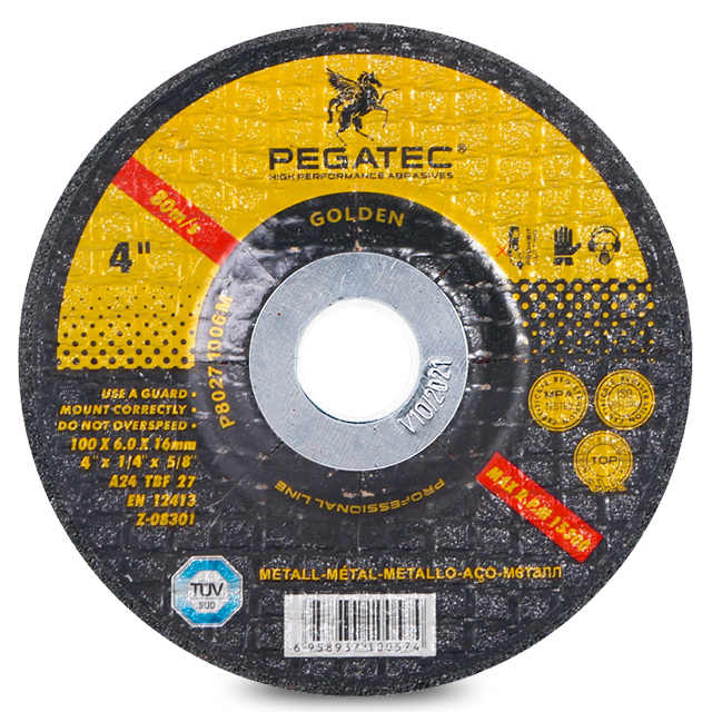 Bánh cắt PEGATEC 4&#39;&#39; 100x6x16mm cho tấm thép đóng tàu 100mm