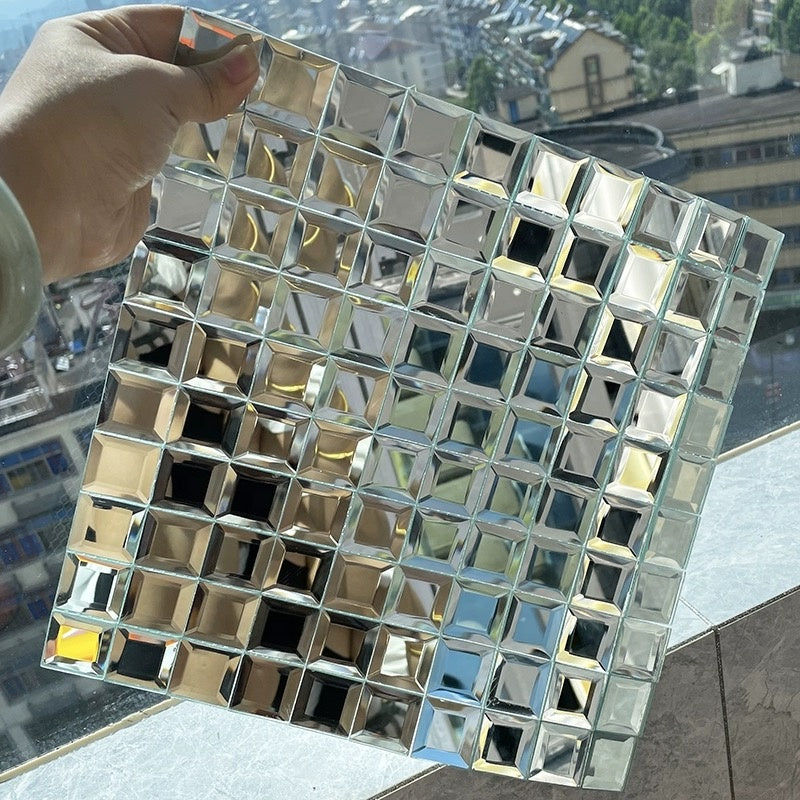 Gạch Lát Hồ Bơi Và Sàn Phòng Tắm Mosaic Kính Óng Ánh Trắng - Bán Trực Tiếp Từ Nhà Máy