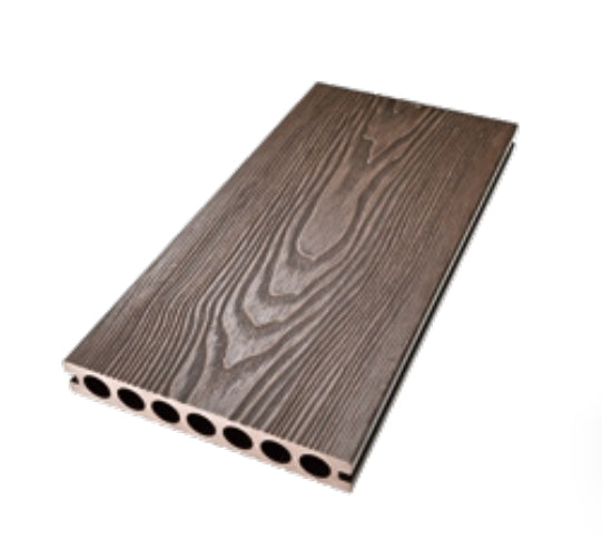 Sàn gỗ nhựa composite (WPC) vật liệu thô chống tia UV, bền ngoài trời, không côn trùng, ít bảo trì.