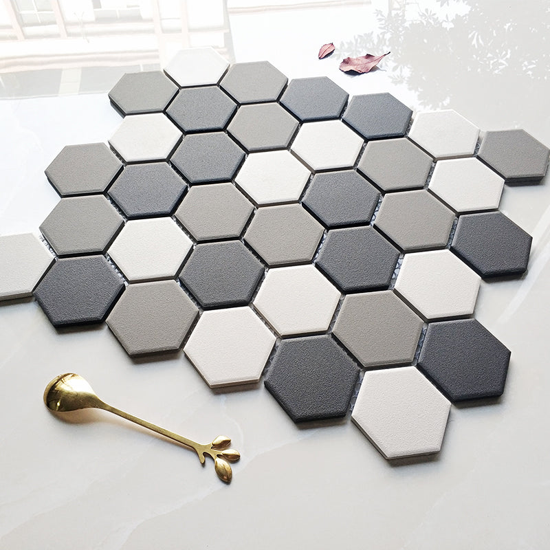 Tấm ốp tường backsplash gạch mosaic đá tự dán đa dạng hình dạng màu trắng tinh khiết dùng cho bếp, phòng tắm của Nhà máy Phật Sơn
