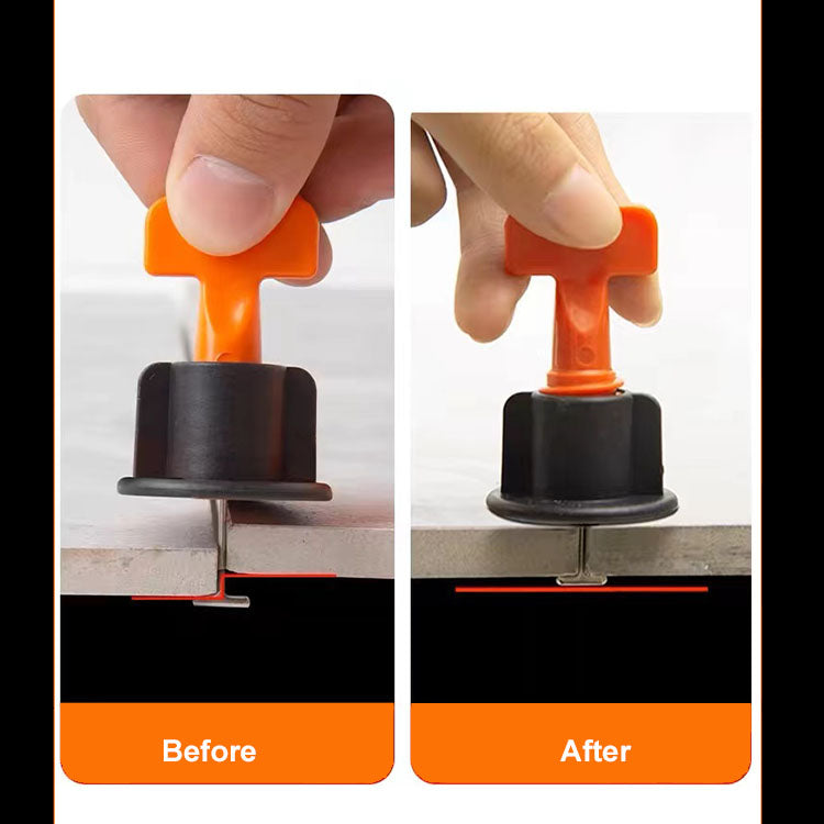 Bộ dụng cụ hệ thống cân bằng gạch gốm bằng thép không gỉ, khoảng cách chữ thập 1mm, tái sử dụng hiện đại