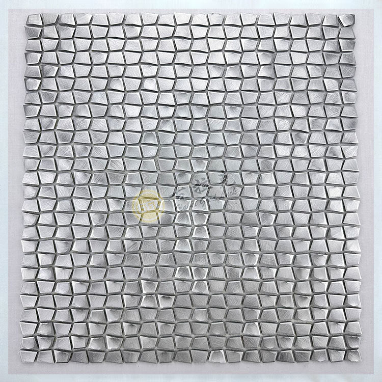 Gạch Mosaic Kim Loại Vuông Bề Mặt Bóng, Thiết Kế Hiện Đại, Chống Nước, Tùy Chọn Màu Sắc Cho Tường Nội Thất Căn Hộ
