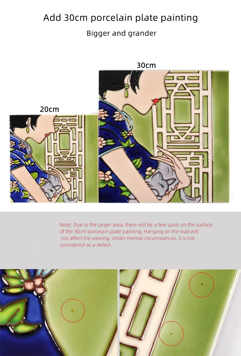 Gạch Ốp Tường Tranh Vẽ Tay 200x200mm Trực Tiếp Từ Nhà Máy